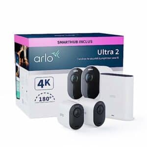 Arlo Ultra 2 4K: Caméra de surveillance extérieure HD avec SmartHub